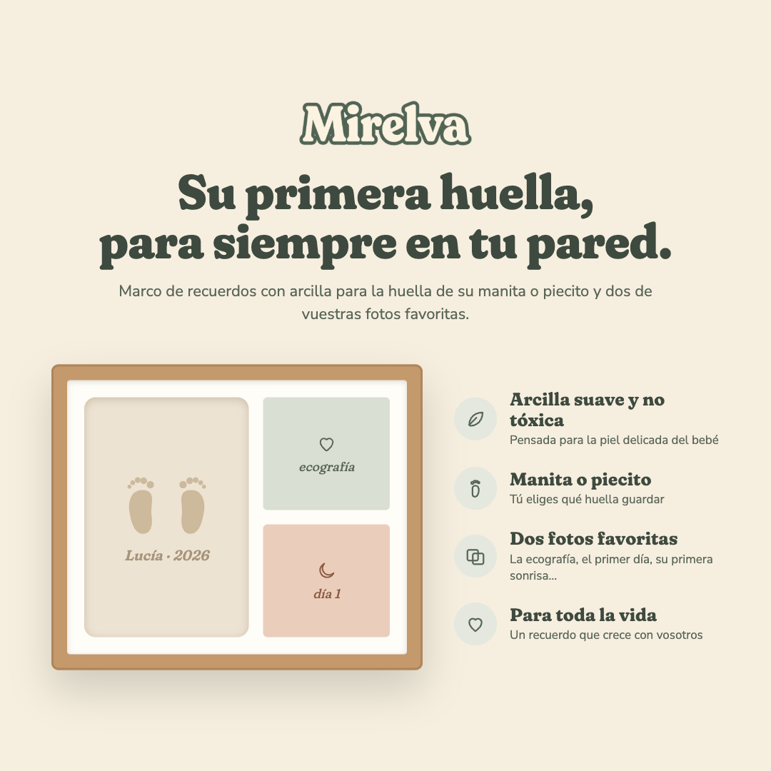 Cuadro Huellas Personalizado